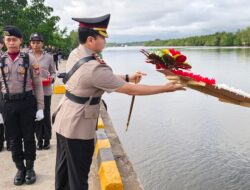 Polres Teluk Bintuni Gelar Ziarah Laut Jelang Hari Bhayangkara Ke-80