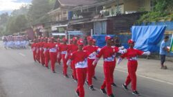 Semarak HUT Ke-81 RI, 52 Regu Meriahkan Lomba Gerak Jalan di Teluk Bintun