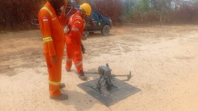 Cegah Karhutla, Polisi dan LNG Tangguh Sisir Sumuri Pakai Drone Termal